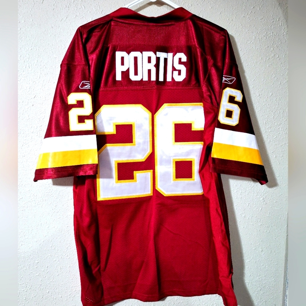 "NEW" Washington Redskins Clinton Portis#26 Stitched Throwback Jersey Size 54